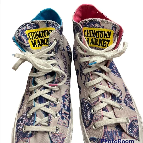 Size 10.5 Converse Chuck 70 High x DC Comics x Chinatown Market 3D Batman - Picture 7 of 11